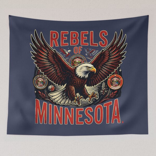Item preview, Minnesota Rebel Rebels of Minnesota Eagle Vintage Art designed and sold by Uglyandcute.