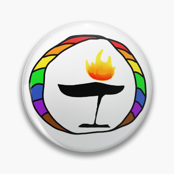 Item preview, Rainbow Pride Flag UU Chalice designed and sold by Kit Lynn.