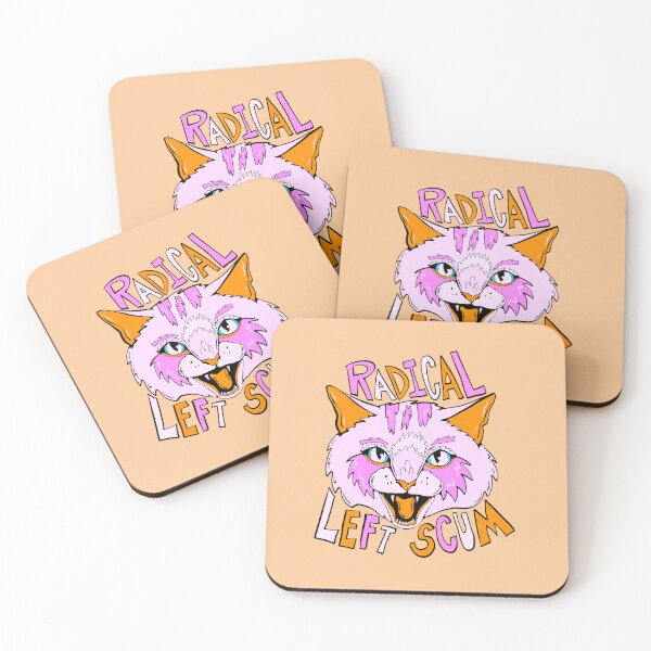Item preview, New Proud Radical Left Cat - proud progressive liberal cat  designed and sold by crestfallenmermaid.