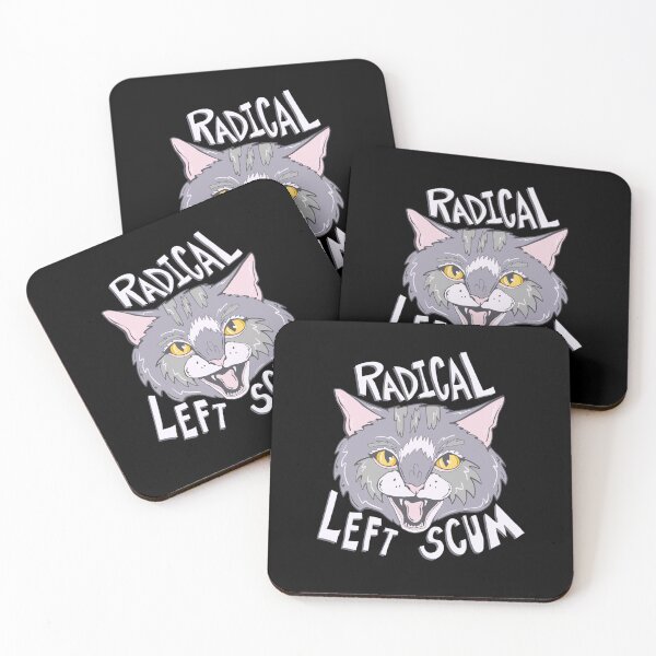 Item preview, New Proud Radical Left Cat - proud progressive liberal cat  designed and sold by crestfallenmermaid.