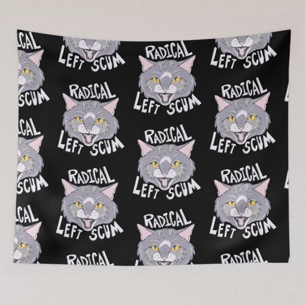 Item preview, New Proud Radical Left Cat - proud progressive liberal cat  designed and sold by crestfallenmermaid.
