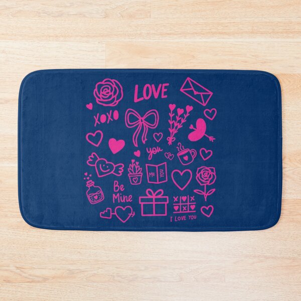 Item preview, Pink Valentine Doodle Sticker Pack - Aesthetic Love Hearts & Bows designed and sold by helenostore.