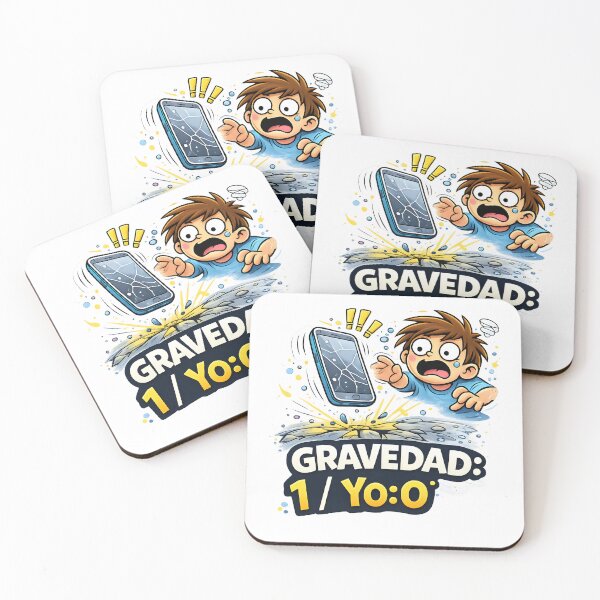 Item preview, Gravity: 1 / Me: 0 – Funny T-shirt about clumsiness and accidents with your mobile phone designed and sold by Studiotorpe.