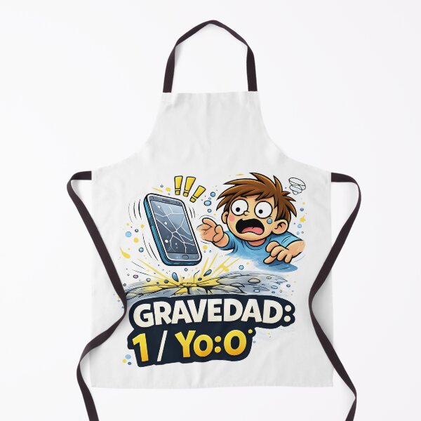 Item preview, Gravity: 1 / Me: 0 – Funny T-shirt about clumsiness and accidents with your mobile phone designed and sold by Studiotorpe.