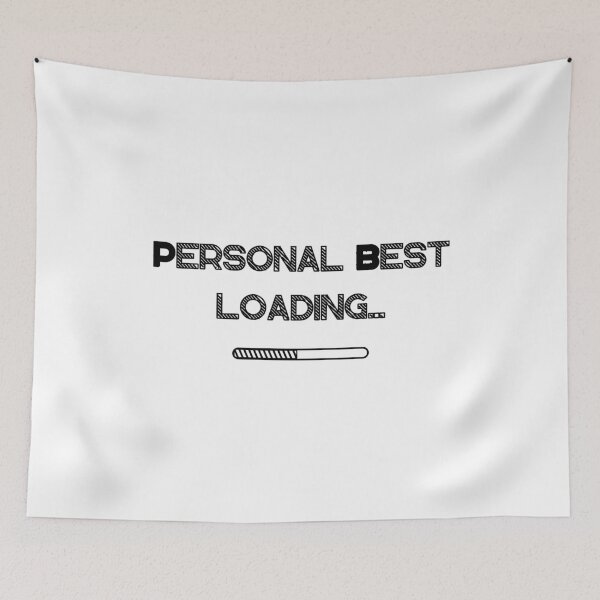 Item preview, Personal Best Loading – Speedrunning Progress Text Design designed and sold by PHRASEandSTYLE.