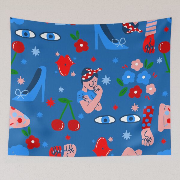 Item preview, rosie the riveter rockabilly whimsical designed and sold by Gossip Rag.