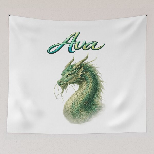 Item preview, Ava Dragon Zodiac — Power and Wisdom of the Chinese Dragon designed and sold by AlexLineArt.