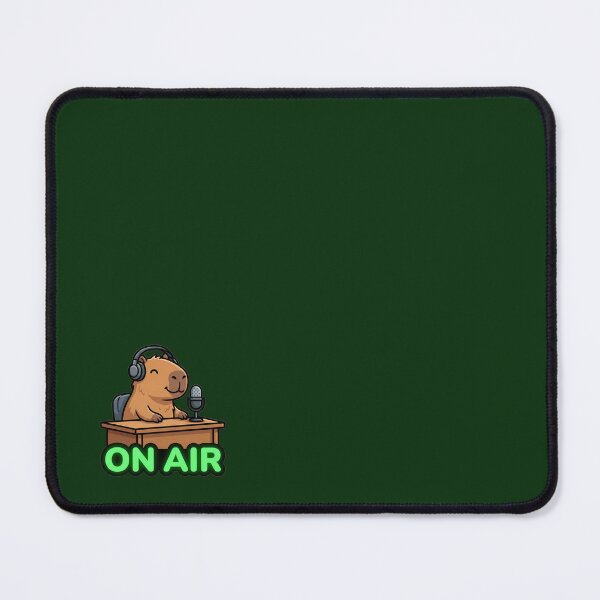 Item preview, On Air Cute Capybara Podcaster with Microphone designed and sold by WildCute.