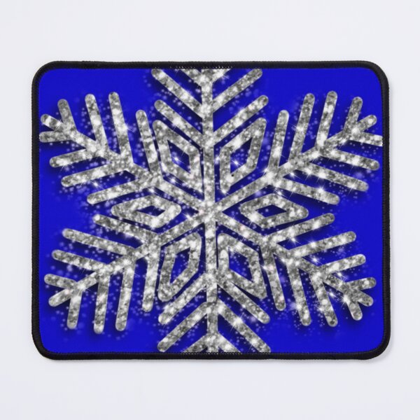 Item preview, Glitter silver and blue sparkling snowflakes designed and sold by hollycooper.