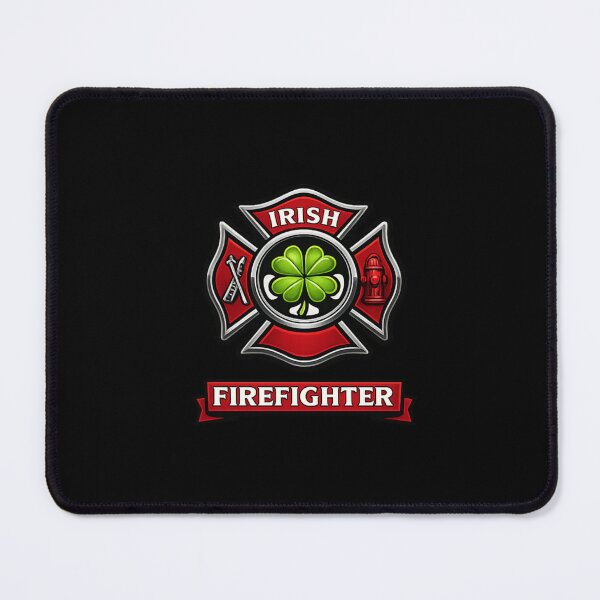 Item preview, Irish Firefighter Pride – Shamrock Fire Helmet St. Patrick's Day designed and sold by PunchDrop.