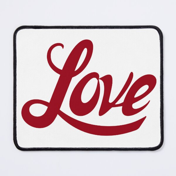 Item preview, Love Brush Script Wordmark (Red Typography)   designed and sold by Frix Frak Studio.