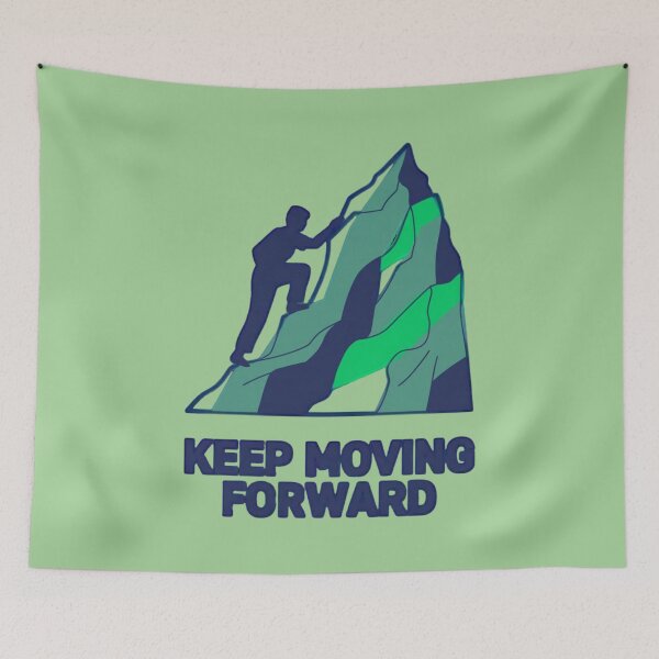 Item preview, Keep Moving Forward – Motivational Minimalist Line Art Vector | Inspirational Design designed and sold by Design_Your_Day.
