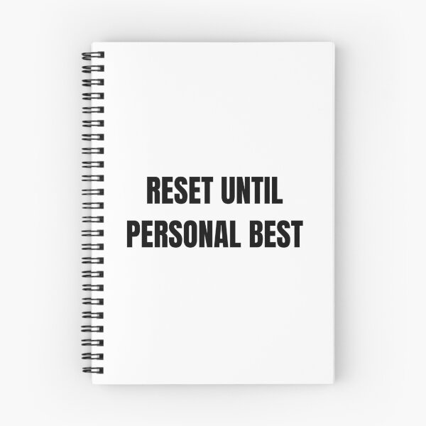 Item preview, Reset Until Personal Best – Bold Speedrunning Quote Design designed and sold by PHRASEandSTYLE.