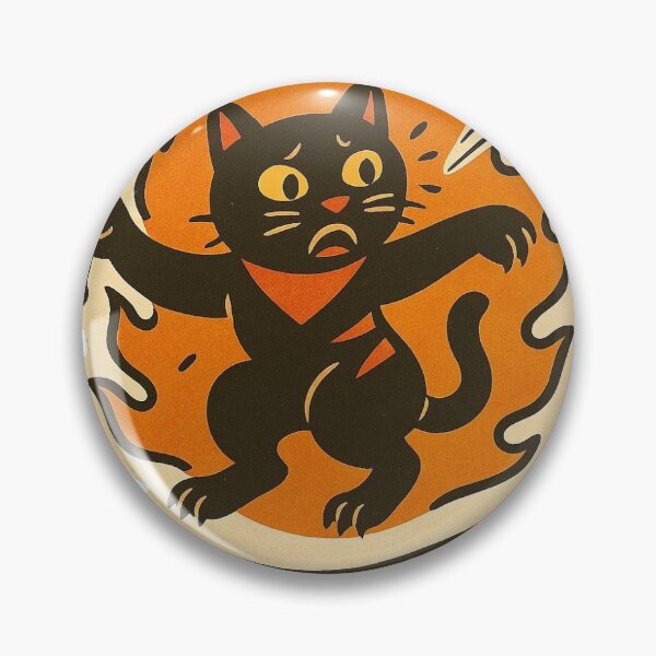 Item preview, Afraid of Baseball - Vintage Scared Cat Sticker designed and sold by ARTGENERATESART.