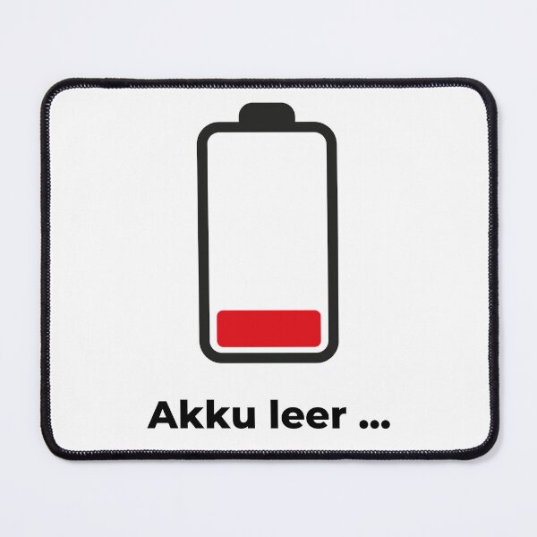 Item preview, Battery almost empty – energy at its limit designed and sold by Pastel & Punchlines.