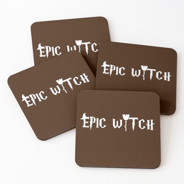 Item preview, Epic Witch – Halloween Typography with Hat and Broom designed and sold by DesignsVault.