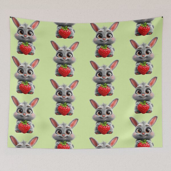 Item preview, Fluffy Strawberry Thief designed and sold by ValeriValera.