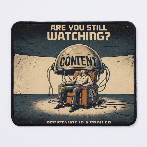 Item preview, Retro-Futuristic Media Control Satire in a Dystopian Sci-Fi Setting designed and sold by SavinMercantile.