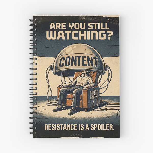 Item preview, Retro-Futuristic Media Control Satire in a Dystopian Sci-Fi Setting designed and sold by SavinMercantile.