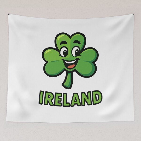Item preview, Ireland with Smiling Shamrock designed and sold by OliDesigns.