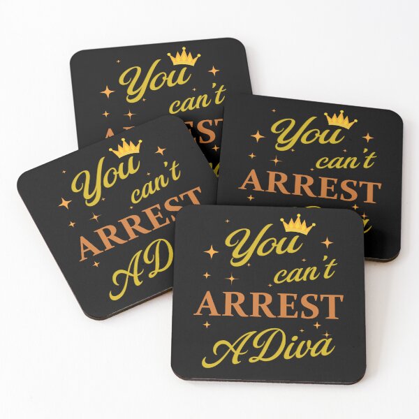 Item preview, You Can’t Arrest A Diva Funny Sassy Quote designed and sold by Assile-Crafters.