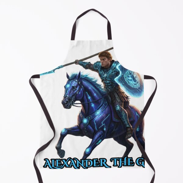 Item preview, Alexander the Great T-shirt Cyberpunk Neon Style -Warrior - Ancient Greek Sci-Fi Art designed and sold by BounoWorld.
