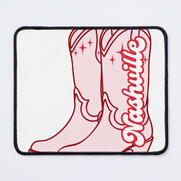 Item preview, Nashville Cowgirl Boots – Pink Western Country Aesthetic designed and sold by MeaksDesigns.
