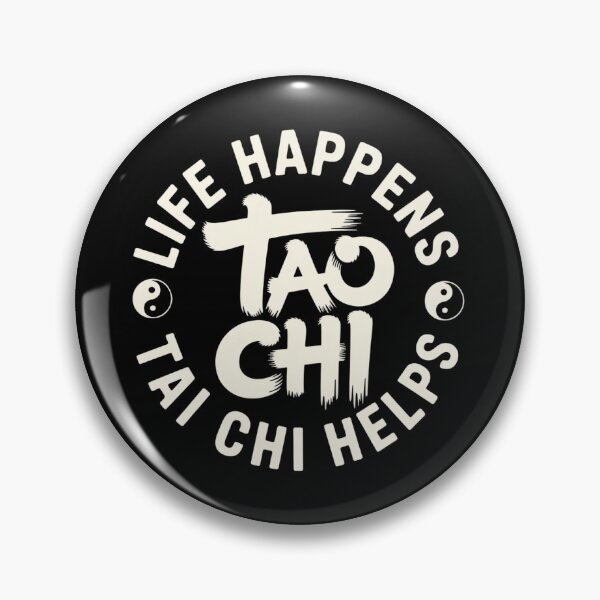 Item preview, Life Happens Tai Chi Helps Chinese Calligraphy Ying & Yang designed and sold by ZACK ART.