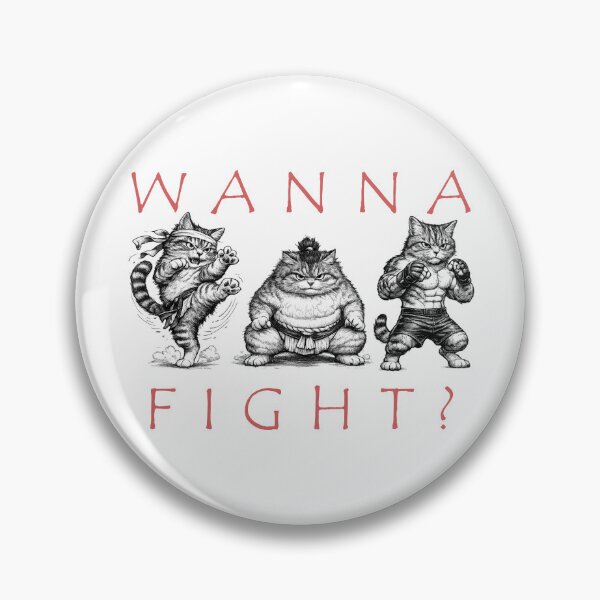 Item preview, fighting cats designed and sold by 0siem.