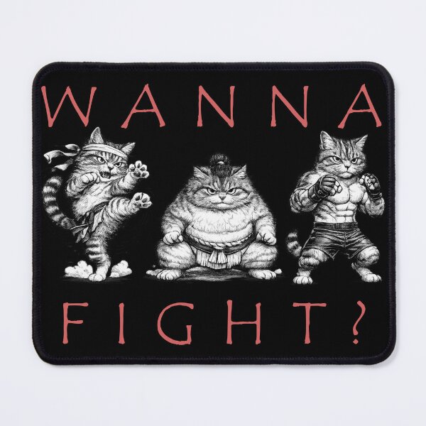 Item preview, fighting cats designed and sold by 0siem.