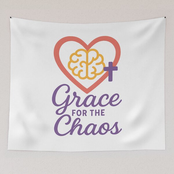 Item preview, Grace for the Chaos – Christian ADHD Mom Life Faith Design designed and sold by MomParentADHD.