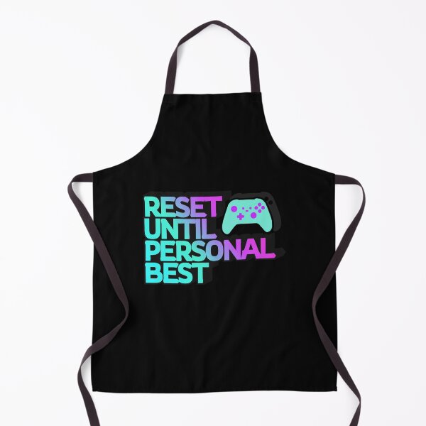Item preview, Reset Until Personal Best – Modern Color Gamer Quote Design designed and sold by PHRASEandSTYLE.