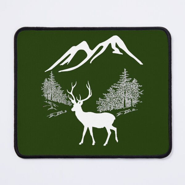 Item preview, Buck Mule Deer With Trees And Mountains In The Background designed and sold by Oaks Creations.