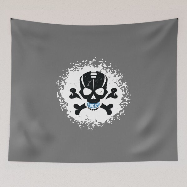Item preview, Rugby Fan Skull Splatter designed and sold by oberdoofus.