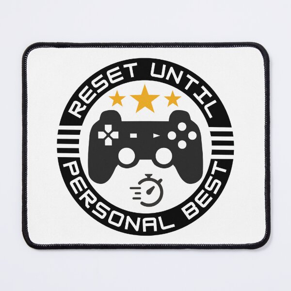 Item preview, Reset Until Personal Best – Speedrunning Emblem Controller Design designed and sold by PHRASEandSTYLE.