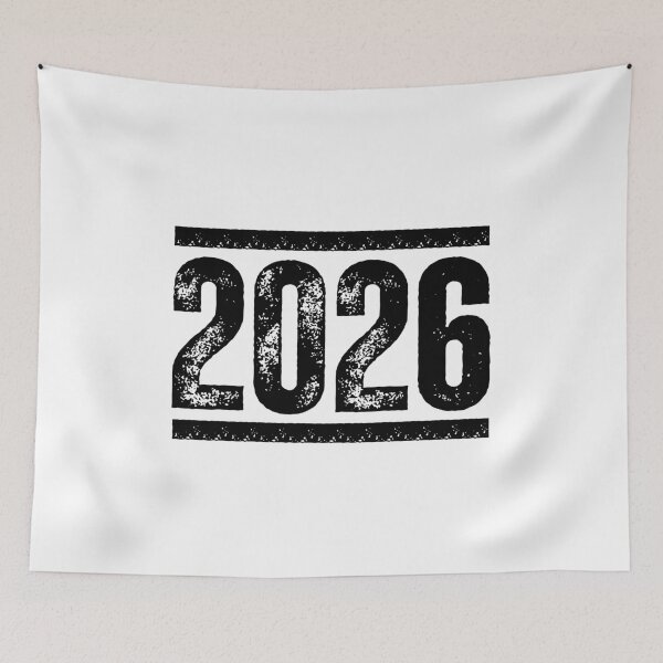 Item preview, 2026 Shirt – Bold Distressed Year Design for Graduation, Milestones, and Senior Class Celebrations Black Lines & Font designed and sold by GFamilyC.