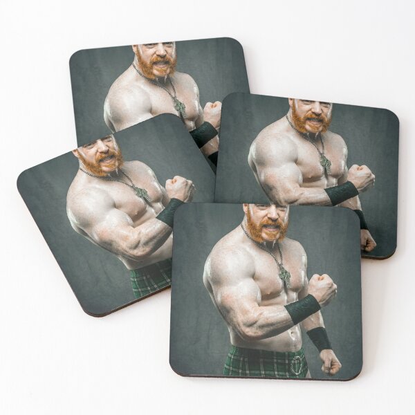 Item preview, Sweaty Muscular Male Portrait designed and sold by Atlas Kai.