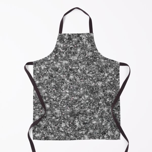 Item preview, Silver white black sparkle glitter glam pattern designed and sold by hollycooper.