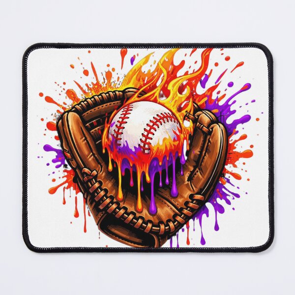 Item preview, Flaming Baseball Glove Drip designed and sold by Free-Corner.