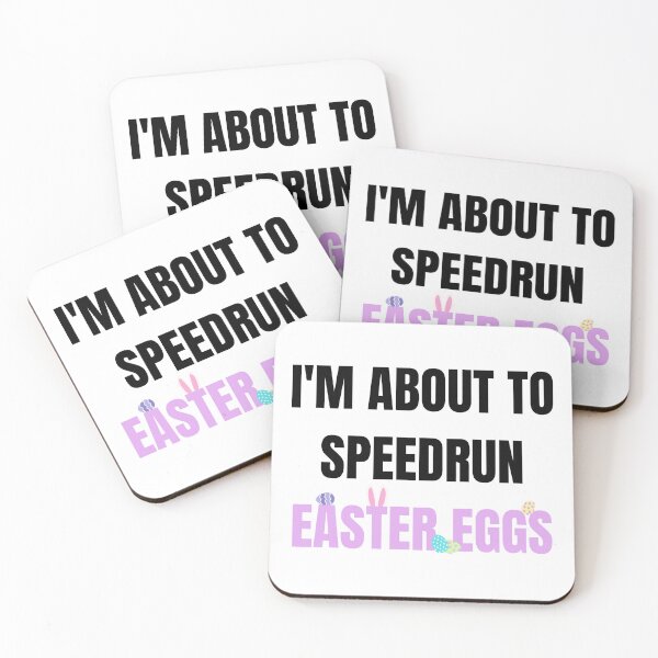 Item preview, I’m About to Speedrun Easter Eggs – Funny Speedrunning Quote Design designed and sold by PHRASEandSTYLE.