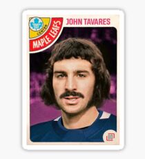 John Tavares Maple Leafs 1970s Hockey Card Sticker