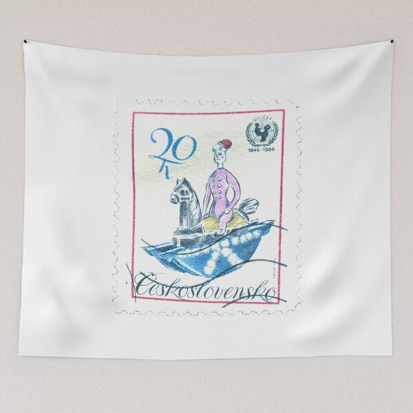 Item preview, Czech Republic Toy Boat Vintage Postage Stamp designed and sold by red-amber65.