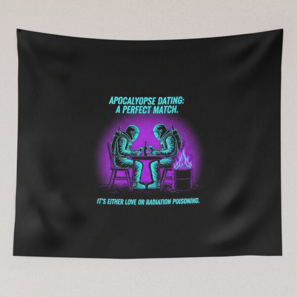 Item preview, Retro-Futuristic Apocalypse Dating Satire with Dark Sci-Fi Humor designed and sold by SavinMercantile.
