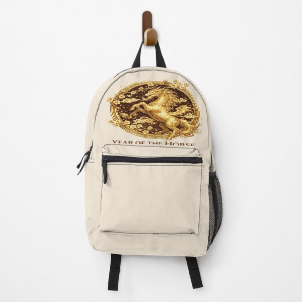 Item preview, Year of the Horse – Gold Longma Dragon-Horse Medallion designed and sold by POD DYNASTY | Original Print On Demand T-Shirt Graphics.