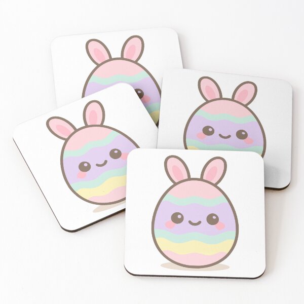 Item preview, Kawaii Easter Egg with Bunny Ears Cute Design designed and sold by FunFitLife Studio.