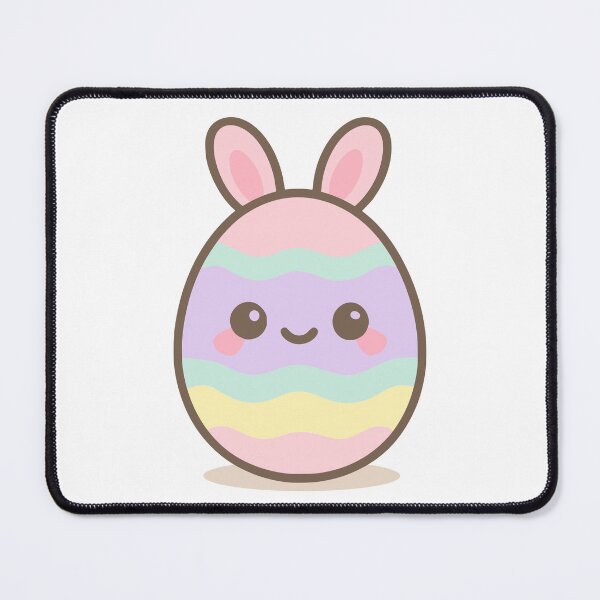 Item preview, Kawaii Easter Egg with Bunny Ears Cute Design designed and sold by FunFitLife Studio.