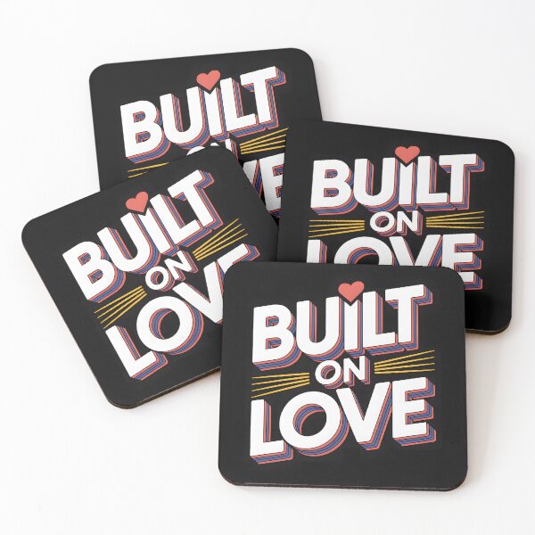 Item preview, Built on Love Elegant Quote Artwork with Dark Aesthetic designed and sold by FreeFromDefault.