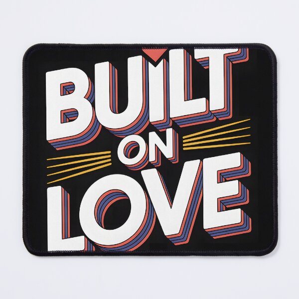 Item preview, Built on Love Elegant Quote Artwork with Dark Aesthetic designed and sold by FreeFromDefault.