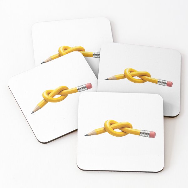 Item preview, Tangled yellow pencil knot designed and sold by PIXEL POP DESIGNS - Beyond the Norm!.