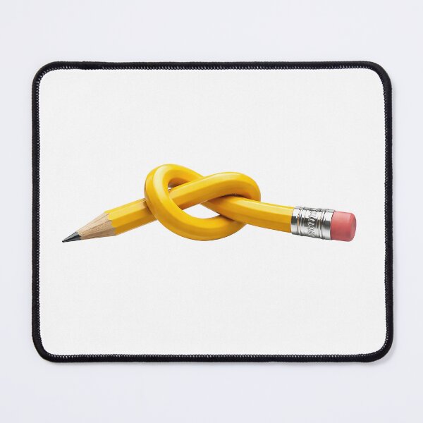 Item preview, Tangled yellow pencil knot designed and sold by PIXEL POP DESIGNS - Beyond the Norm!.